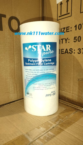ไส้กรองหยาบ พีพี PP บิ๊กบูล Big Blue 10 นิ้ว ยี่ห้อสตาร์เพียว StarPure 5ไมครอน 1
