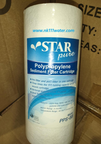 ไส้กรองหยาบ พีพี PP บิ๊กบูล Big Blue 10 นิ้ว ยี่ห้อสตาร์เพียว StarPure 5ไมครอน 3