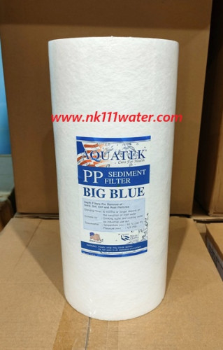 ไส้กรองหยาบบิ๊กบลู10นิ้ว ไส้พีพีบิ๊กบลู10นิ้ว ยี่ห้ออควดเทค Aquatek ความละเอียด 5ไมครอน