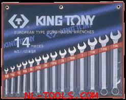 ประแจแหวนข้างหุน,Kingtony 1214SR 14ตัวชุด(เครื่องมือช่าง)