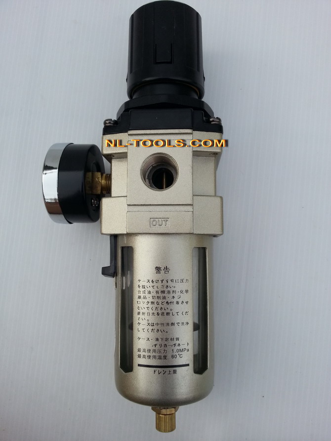 ตัวดักน้ำปั้มลมมีเกจวัด AW รุ่น 4000-04   ผลิตไต้หวัน (เครื่องมือช่าง)(DW)