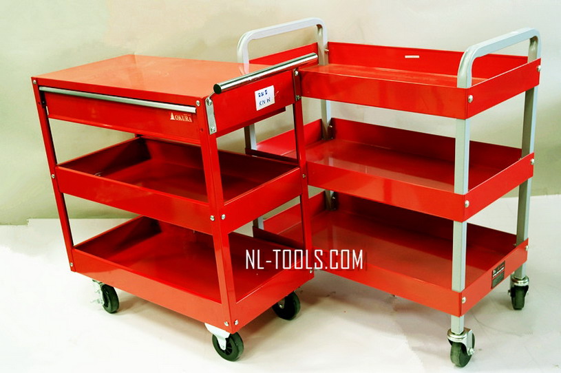 ชั้นเก็บเครื่องมือช่างมีล้อลาก 3 ชั้น OKURA (เครื่องมือช่าง)