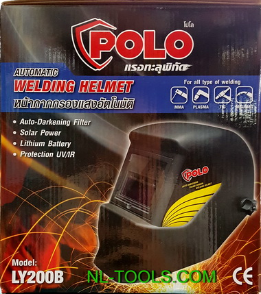 หน้ากากเชื่อมตัดแสงอัตโนมัติ POLO (เครื่องมือช่าง)(MW) 1