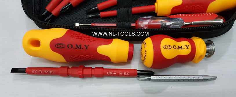 ชุดไขควงหุ้มพลาสติก 10 ตัวชุด เหมาะกับงานไฟฟ้า (เครื่องมือช่าง)(KKV) 1