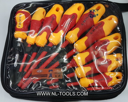 ชุดไขควงหุ้มพลาสติก 10 ตัวชุด เหมาะกับงานไฟฟ้า (เครื่องมือช่าง)(KKV) 3