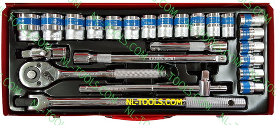 ชุดบล็อก,Kingtool 1/2 นิ้วหรือ4 หุน,24ตัวชุด(เครื่องมือช่าง)