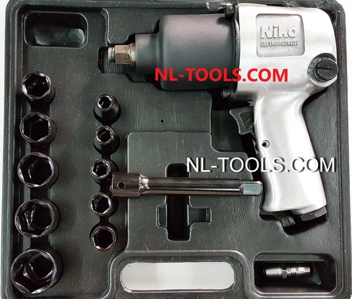 บล็อกลม 4 หุน NIKO-101,1/2นิ้ว ชุดกระเป๋า (USA STD)บล็อกลม)(เครื่องมือช่าง)(JKW)
