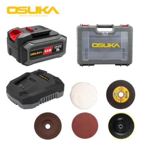 เจียร 4 นิ้ว ไร้สาย Osuka OCAG746-P1 (ชุด) / เฉพาะเครื่อง OCAG746-N (เครื่องเจียรแบต)(เครื่องมือไร้ส 2