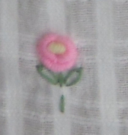 ผ้าม่านหน้าต่างผ้าฝ้ายปักดอกถักโครเชร์ครึ่งหน้าต่างแบบสอด 7