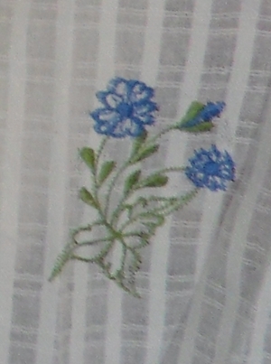 ผ้าม่านหน้าต่างผ้าฝ้ายปักดอกถักโครเชร์ครึ่งหน้าต่างแบบสอด 2