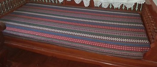 เบาะเก้าอี้แหย่งช้างผ้าฝ้ายทอมือ 1