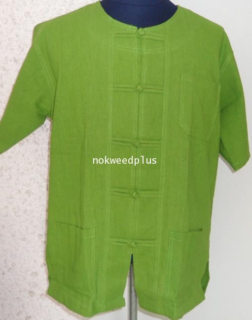 เสื้อผ้าฝ้ายคอกลมและคอจีนกระดุมจีนขอด 5