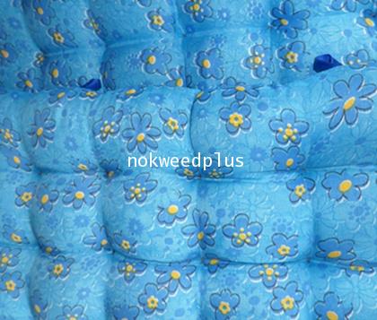 เบาะรองนั่งผ้าพิมพ์ลายมีผ้าริบบิ้นใส่เชือกผูกติดขาเก้าอี้ 5