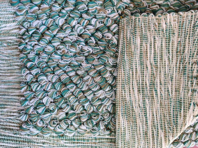 พรมเช็ดเท้าผ้าฝ้ายทอมือขนาดยาว 6