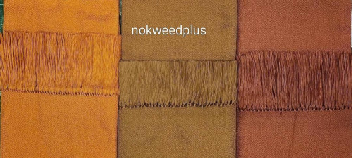 ผ้าคลุมไหล่พระ ผ้าทอไหมประดิษฐ์ผสมไหมพรมยกดอกลายลูกแก้ว 1