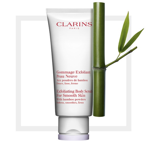 Pre-order : Clarins Exfoliating Body Scrub for Smooth Skin With Bamboo Powders 200ml.