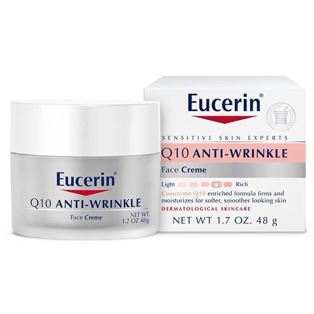 Eucerin Q10 Anti-Wrinkle Face Creme 48g. สำหรับผิวแพ้ง่าย