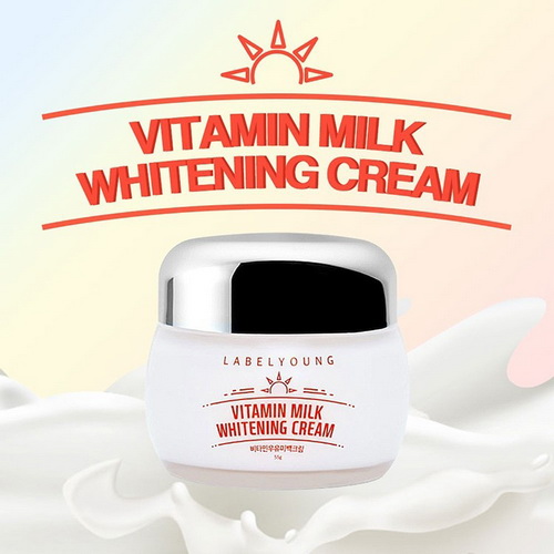 LABELYOUNG Vitamin milk whitening cream 55ml. 1