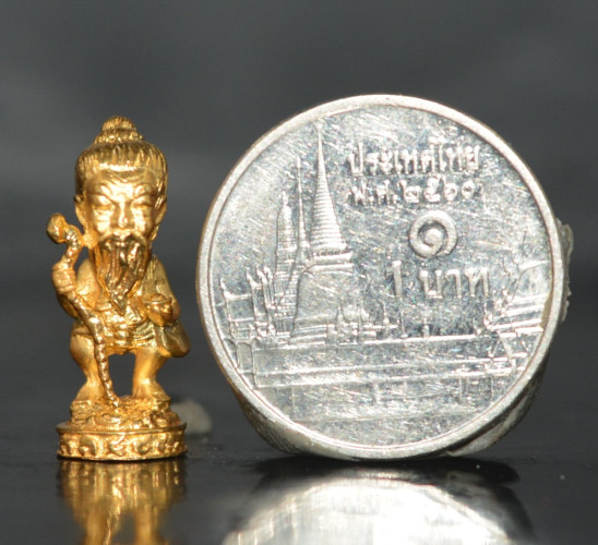 ชูชก ขอเงินล้าน มหาเศรษฐี เนื้อสัมฤทธิ์ชุบทอง พระอาจารย์อำนาจ มหาวีโร 2568 2
