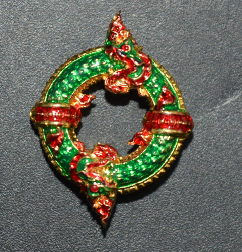 บ่วงนาคบาศ เนื้อชนวนชุบทองลงยา พระอาจารย์สรรค์ วัดศรีสว่างอารามณ์ 2568