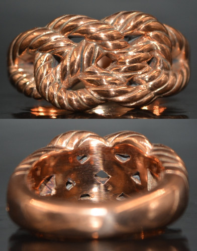 แหวนพิรอดเกลียวเชือก เนื้อนวะโลหะ อาจารย์เปลี่ยน หัทยานนท์ 2563