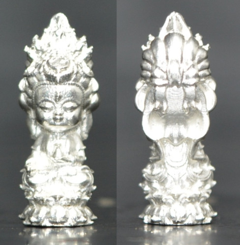 เจ้าแม่กวนอิมน้อยร้อยล้าน (จิ๋ว) เนื้อสัมฤทธิ์ชุบเงิน พระอาจารย์อำนาจ สำนักปฏิบัติธรรมมหาวีโร 2569