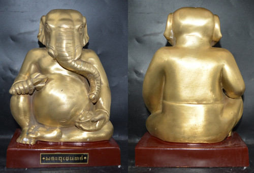 พระอุเชนทร์ ขนาดบูชา เนื้อทองชนวนหล่อโบราณ รุ่นเจริญพร 106 ปี พ่อท่านอิ่ม วัดทุ่งนาใหม่ 2566