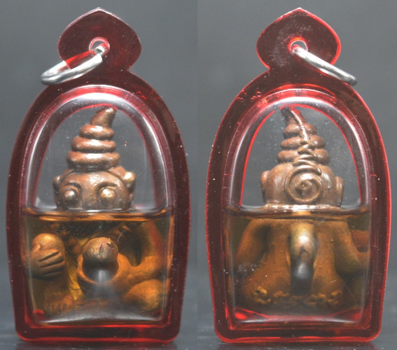 พญางั่ง เนื้อสัมฤทธิ์อุดผงว่าน108 เลี่ยมน้ำมันเสน่ห์ ตาพูน ฆราวาสในดงแห่งเพชรบูรณ์