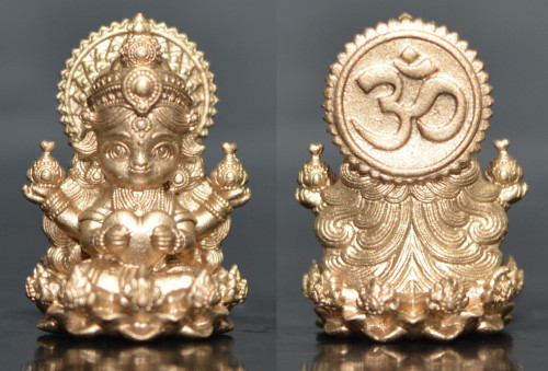 พระแม่ลักษมี เทพีแห่งความรัก เนื้อบรอนซ์น หลวงพ่อวิจิตร สำนักปฎิบัติธรรมพุทธบูชา 2568