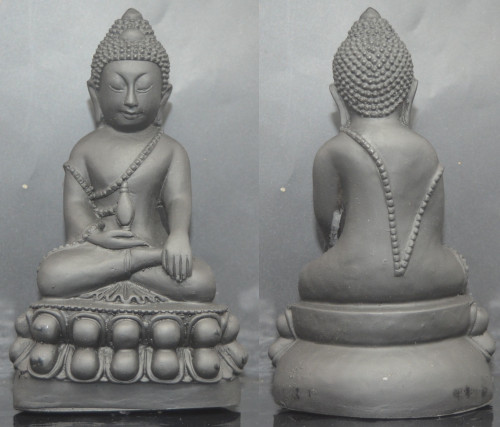 พระกริ่งชินบัญชร รุ่นปลอดโรค เสริมทรัพย์ ขนาดบูชา เนื้อแร่สีดำ หลวงตาออ วัดช่องแค 2568