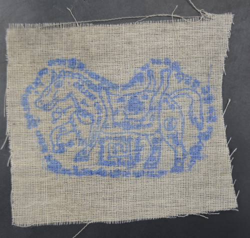 ผ้ายันต์ม้าเสพนาง อาจารย์พรต สำนักปู่เสน่ห์โคบุตร ขนาด 3*4 นิ้ว 2