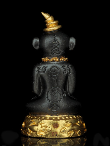 พญางั่งเจ้าเสน่ห์พิศวาส เนื้อสัมฤทธิ์ชุบแบล็คลายทอง ฤาษีสมเดช (ครูบาเดช) ป่าช้าบ้านใหม่รัตนโกสินทร์ 1