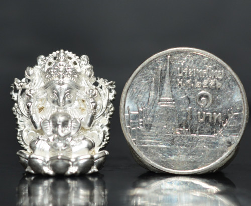 พระแม่อุมาเทวี เนื้อบรอนซ์ชุบเงิน หลวงปู่ยูร วัดหนองป่าหมาก 2568 2