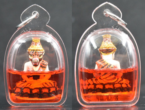 ฤาษี ปู่เจ้าสมิงพราย เนื้อชนวนเพ้นท์สีเลี่ยมน้ำมัน หลวงตาออ วัดช่องแค 2568