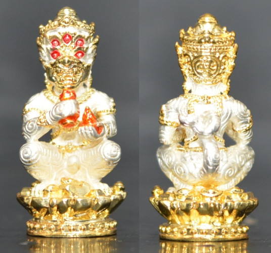 สี่หูห้าตาบังเกิดทรัพย์ เนื้อสัมฤทธิ์ชุบ 2K รุ่นไหว้ครู 68