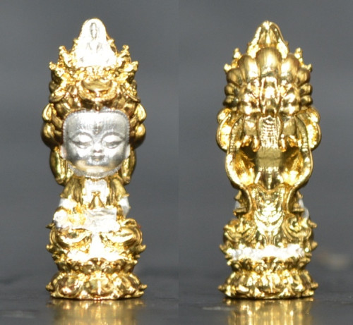 เจ้าแม่กวนอิมน้อยร้อยล้าน (จิ๋ว) เนื้อสัมฤทธิ์ชุบ2K พระอาจารย์อำนาจ สำนักปฏิบัติธรรมมหาวีโร 2569