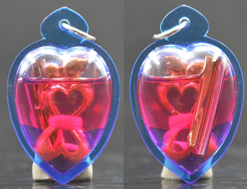  อิ้นคู่สุดสวาท เลี่ยมด้วยน้ำมันว่านเสน่ห์สาวหลง เนื้อทองแดง หลวงตารวม วัดโคกสำราญ 2561