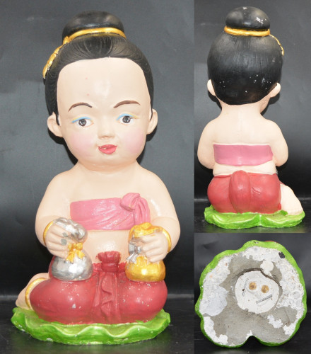 กุมารี ขนาดบูชา เนื้อปูน ครูบานะ สำนักสงฆ์ดอยอีฮุย 2560 1