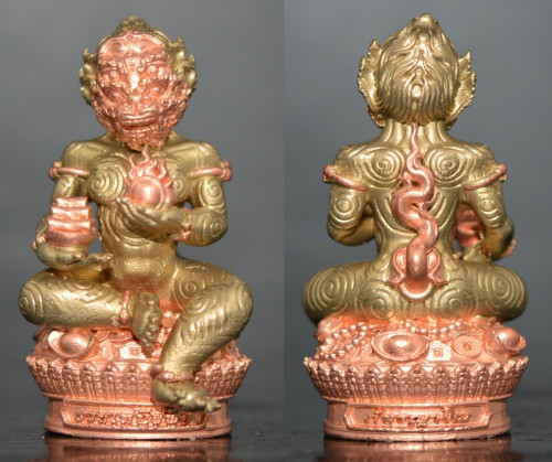 สี่หูห้าตา รุ่นรวยเหนือฟ้า เนื้อทองเทวฤทธิ์ชุบ2K พระครูปลัดธนภัทร วัดธรรมชัยมงคล 2566