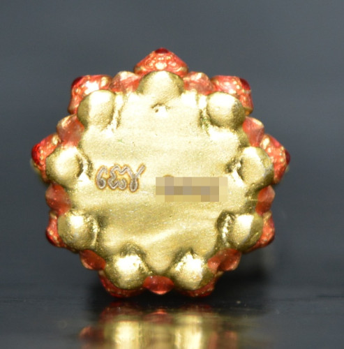 พระแม่ลักษมี เทพีแห่งความรัก เนื้อบรอนซ์ชุบทองลงยาเขียว หลวงพ่อวิจิตร สำนักปฎิบัติธรรมพุทธบูชา  2568 1