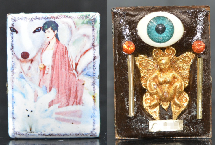 ล็อกเก็ตจิ้งจอกเก้าหาง ขนาดใหญ่ หลวงปู่อินทร์ สำนักสงฆ์คลองขี้เหล็ก 2568