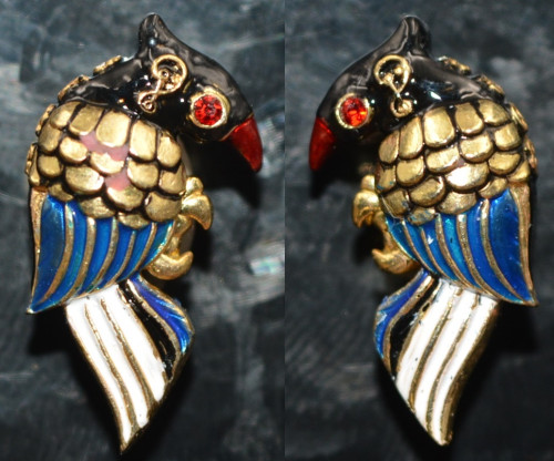 สาริกามหาหลง เนื้อบรอนซ์ชุบทองลงยา หลวงปู่ทองวัน วัดบ้านปากโดม 2568