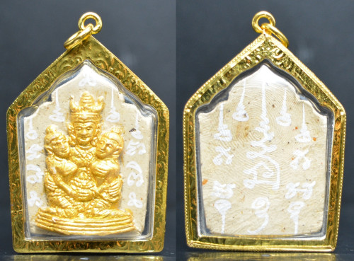 พระขุนแผนล้านนา พญาเขาคำ ทาทอง รุ่นเสน่ห์นางครวญ แรงฤทธิ์อิทธินารี ครูบาหน่อง วัดอุทัยธาราม 2569 3