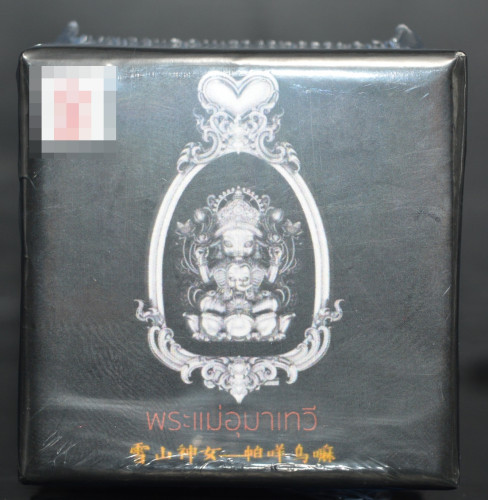 พระแม่อุมาเทวี เนื้อบรอนซ์ชุบ 3k หลวงปู่ยูร วัดหนองป่าหมาก 2568 3