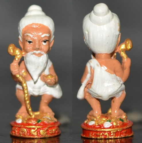 ชูชก ขอเงินล้าน มหาเศรษฐี เนื้อสัมฤทธิ์เพ้นท์ผ้าขาว พระอาจารย์อำนาจ มหาวีโร 2568