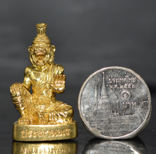 ปู่เจ้าสมิงพราย รุ่นประทานพร เนื้อทองเหลืองอุดผงอาถรรย์ อาจารย์พรต สำนักปู่เสน่ห์โคบุตร 2568 2