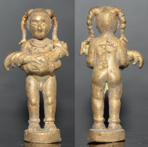 กุมารกิมเฮง เนื้อชนวนล้วนอุดผงพลายกุมาร พระอาจารย์ศุภสิทธิ์ วัดบางน้ำชน บุคคโล 2563