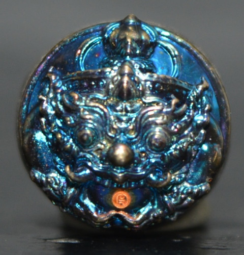 ลูกนูพญาราหู เนื้อผงกะลาตาเดียวหน้าสัตตะผิวไฟ พระครูโสภณกิตยาธร (อ.รรรสิริ) วัดภูเขาทอง 2562