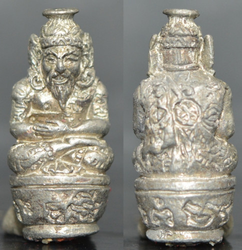 บรมครูปู่ฤาษีเขากุเลน เนื้อตะกั่วอุดผงมหาภูติลิ้นทอง หลวงพ่อดำ วัดสันติธรรม 2551