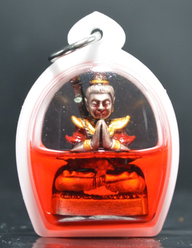 ขุนแผนแสนอาคม รุ่นมนต์มหาหลง เนื้อซาตินลงยาเลียมน้ำมันว่านไก่แดง ครูบาเหนือฤทธิ์ วัดสะพานดำ 2562